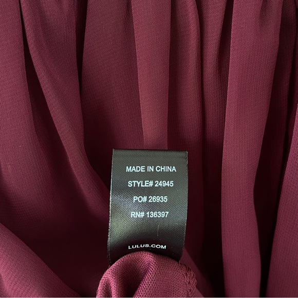 Lulus Angel in Disguise Burgundy Lace Skater Cocktail Dress Size M - Picture 12 of 12